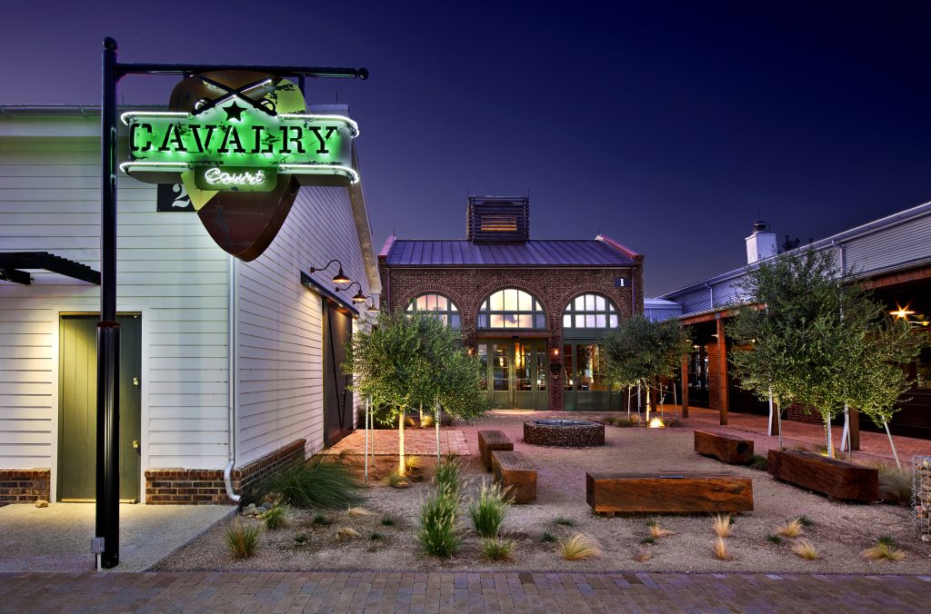 Neon Sign at Cavalry Court